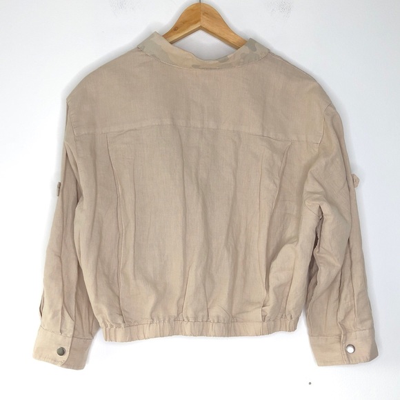 Anthropologie Hei Hei Ronan Cropped Camo Jacket - Picture 9 of 11